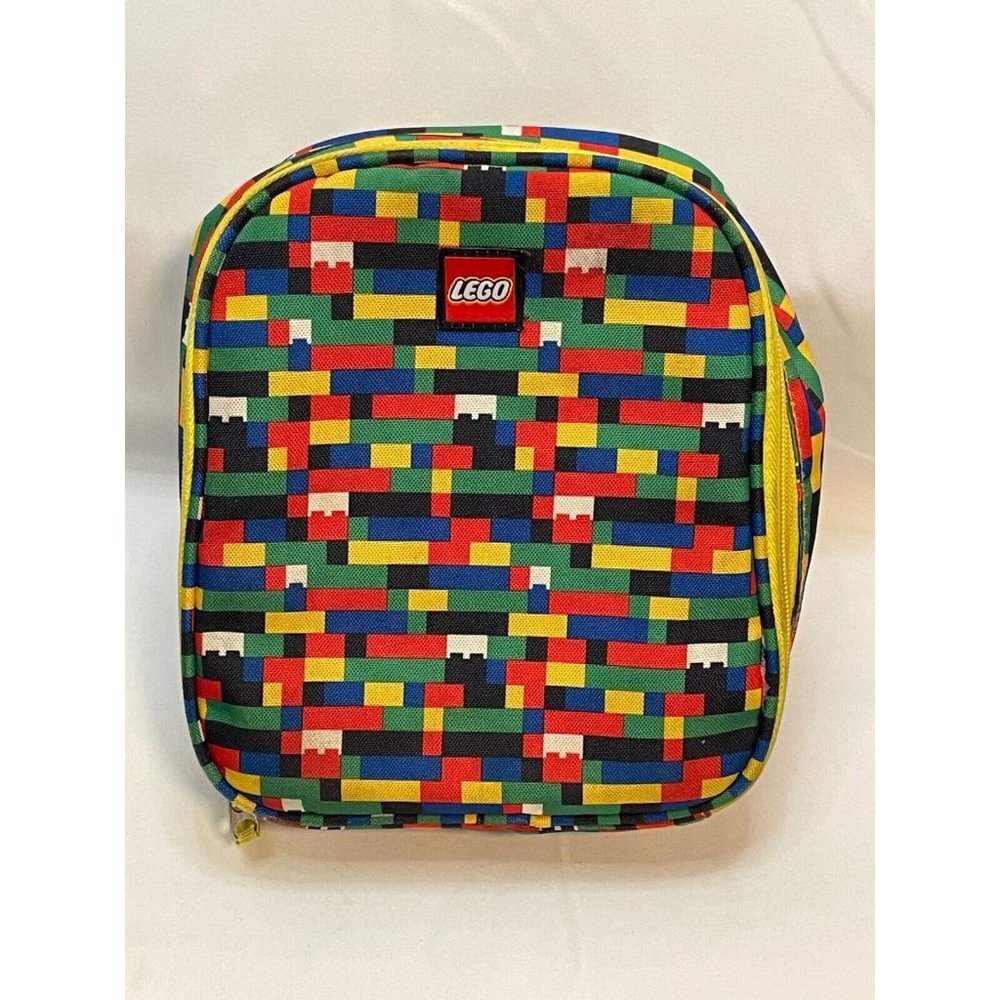 Lego Brick soft lunch bag box tote carry case 2014 9" x 8" x 4"